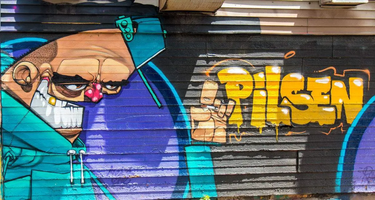 シカゴ、ピルゼンのストリート壁画