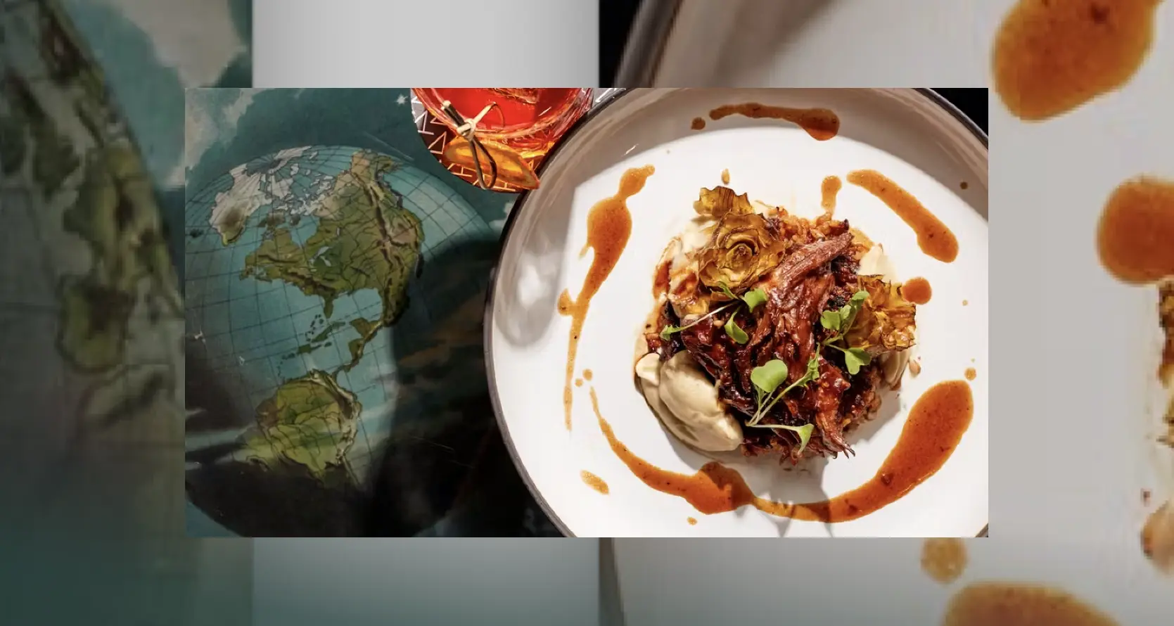 高級レストランでの一皿