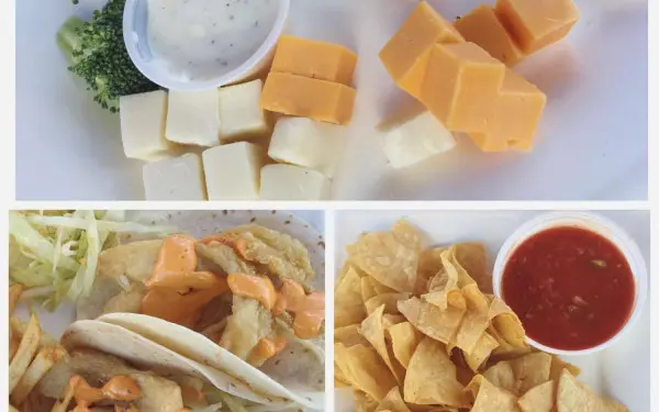 チーズ、タコス、サルサ 