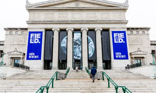 大きなビルの外観 